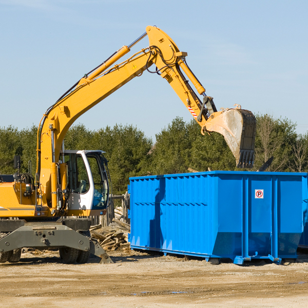 what size residential dumpster rentals are available in Pompton Lakes NJ